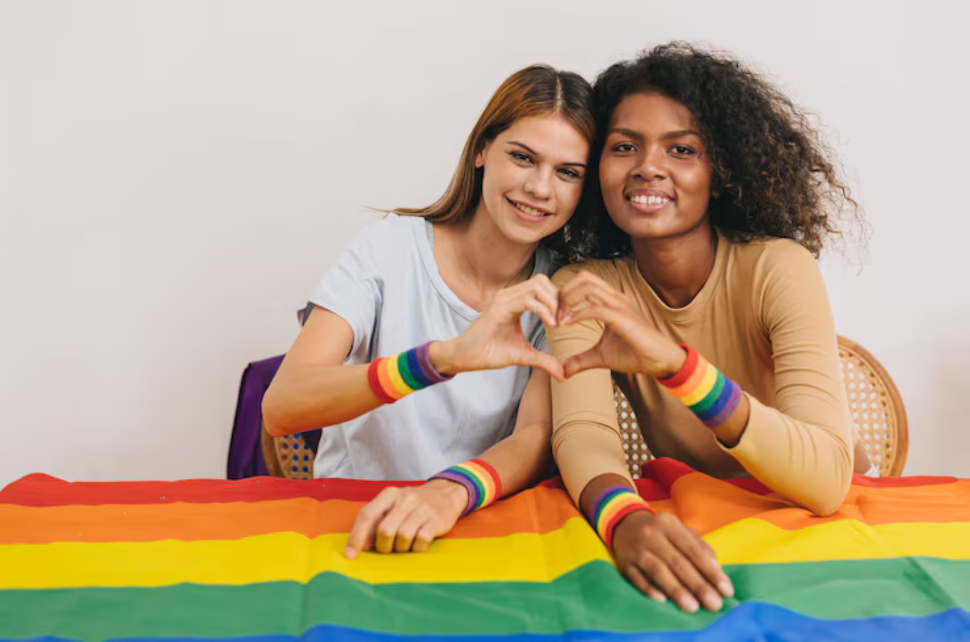 LGBTI+ community members celebrating together